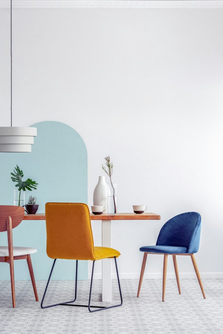 white and blue wall of elegant dining room interior.jpg